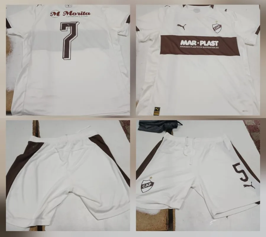 Indumentaria deportiva limpia después del tratamiento